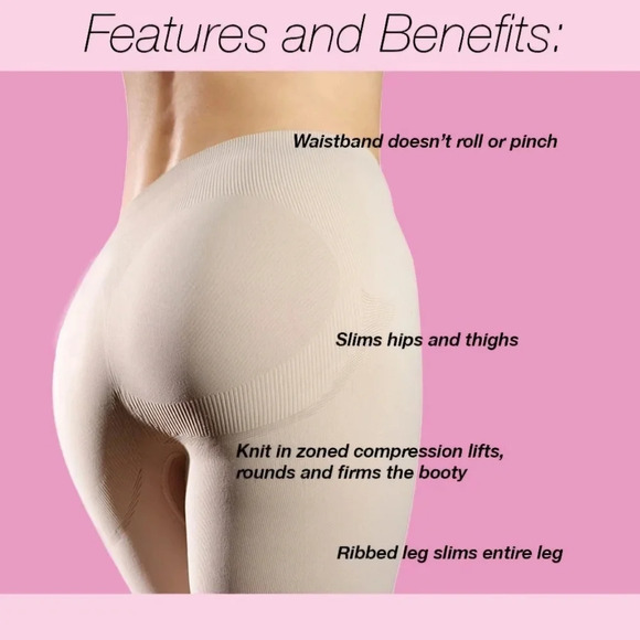 SassyBax Booty Boosting Leggings Black NWT Sz Medium - Picture 3 of 4